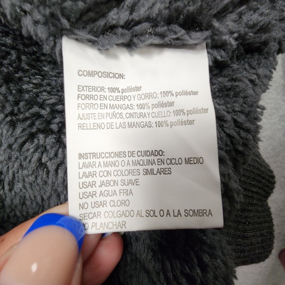 Giovanni Gali Fleece Jacket Mens Small Gray Sherpa Lined‎ Full Zip Hooded NEW - Picture 11 of 13